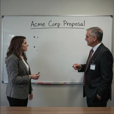 Finding the Strategy - showing a moment of clarity and strategic action.